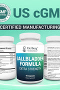 Dr. Berg Gallbladder Formula Extra Strength Ox Bile Digestive Enzymes Slippery Betaine 90 Caps