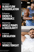 FORCE FACTOR Nitric Oxide Booster Fast-Acting L-Arginine Citrulline Maximize Muscle Pumps 120 Caps