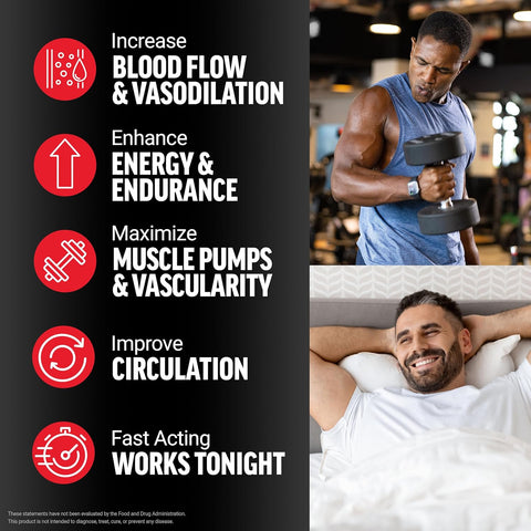 FORCE FACTOR Nitric Oxide Booster Fast-Acting L-Arginine Citrulline Maximize Muscle Pumps 120 Caps