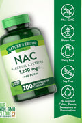 NATURES TRUTH N-Acetyl Cysteine 1200 mg NAC 200 Kapsül
