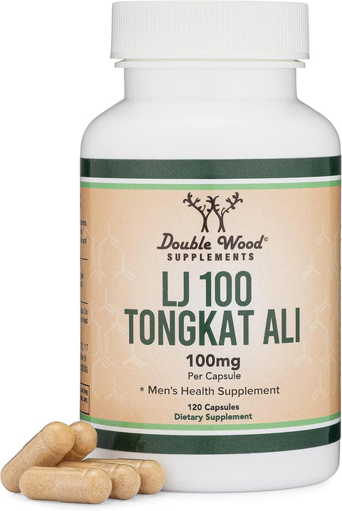 DOUBLE WOOD LJ Long Jack 100 Tongkat Alı 120 Caps - Men's Heath Supplement