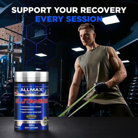 ALLMAX L-Glutamine Powder Fermented Unflavored 100 g