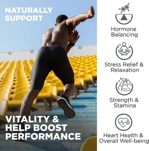 Nutrivein Premium Himalayan Shilajit with Irish Sea Moss Tongkat Ali Ashwagandha 1500 mg - 60 Caps