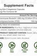 Deal Supplement Saccharomyces Boulardii Probiotics + FOS 10 Billion CFU, 240 Veggie Caps