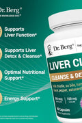 Dr. Berg Liver Cleanse Detox Milk Thistle Ox Bile & Folate Liver Turmeric Choline 60 Caps