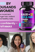 Vitamax Biotin Collagen Keratin Booster with Hyaluronic Acid Msm İnositol Astaxanthin 60 Caps