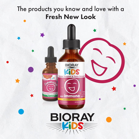 BIORAY Kids NDF Immune Blueberry Immune Support Toxin Remover - Vegan Gluten Free - Approx 30 Servings