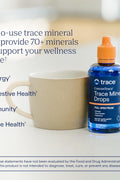 Trace Minerals ConcenTrace Mineral Drops, 70+ Energy & Digestive Health & Bone Health & Immunity Sulfate & Boron 48 Servis