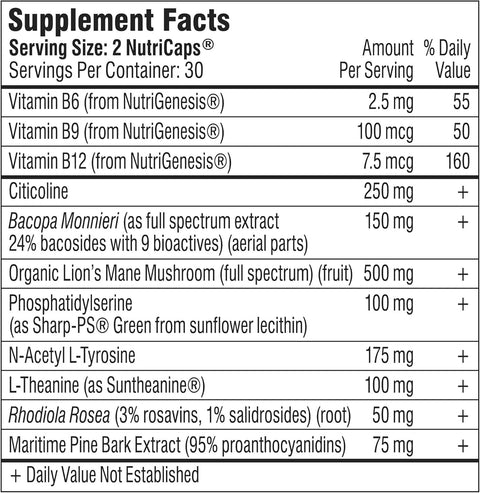 Mind Lab Pro Universal Nootropic Brain Booster Focus, 60 Caps