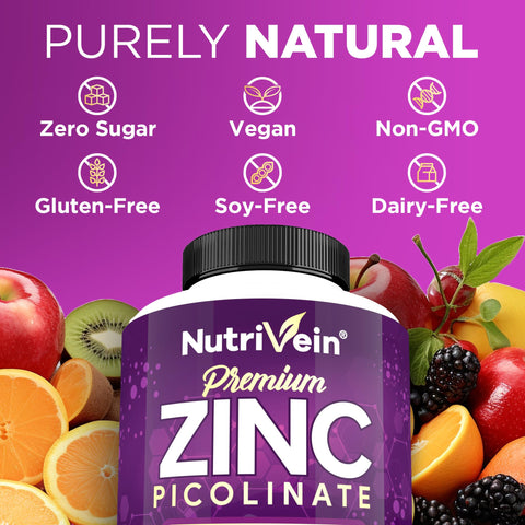 Nutrivein Zinc(Çinko) Picolinate 100 mg - 120 Caps