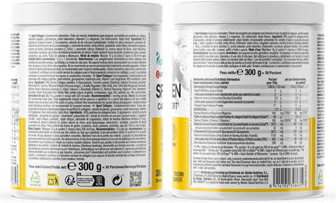 Weider Sport Collagen Peptan Hydrolysed Collagen Peptides Turmeric Extract, Organic Silica, Hyaluronic Acid, Magnesium, Vitamin C 300 gr