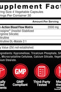 FORCE FACTOR Nitric Oxide Booster Fast-Acting L-Arginine Citrulline Maximize Muscle Pumps 120 Caps