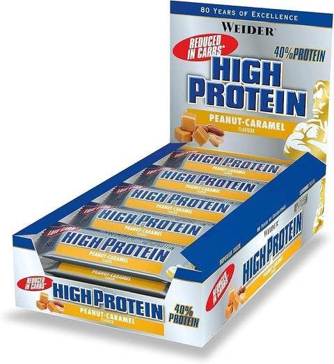 WEIDER %40 Protein Bar - 24×45 gr - Peanut Caramel
