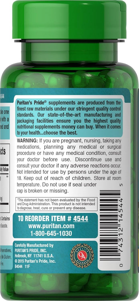 Puritan's Pride Ginkgo Biloba Extract 120 mg - 100 Caps