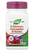 Nature's Way Echinacea Astragalus & Reishi Mushrooms 100 Vegan Capsules