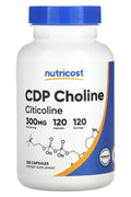 Nutricost CDP Choline Citicoline 300 mg 120 Capsules