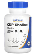 Nutricost CDP Choline Citicoline 300 mg 60 Capsules