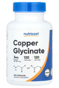 Nutricost Copper Glycinate Minerals 3 mg 120 Capsules