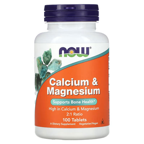 NOW Foods, Calcium(Kalsiyum) & Magnesium(Magnezyum), 100 Tablet