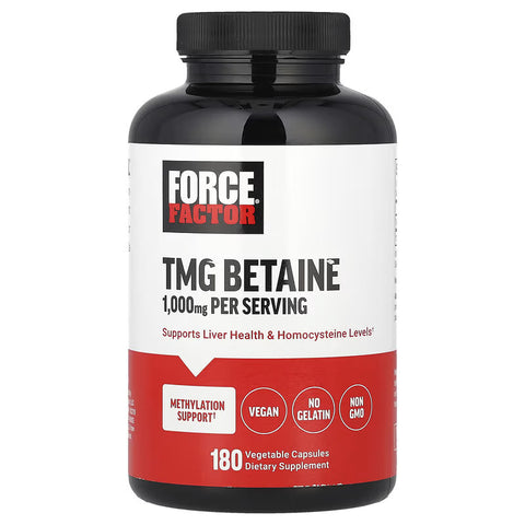 Force Factor TMG Trimethylglycine Betaine Liver Health 180 Caps