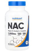 Nutricost NAC N-Acetyl L-Cysteine 1,000 mg 120 Tablets