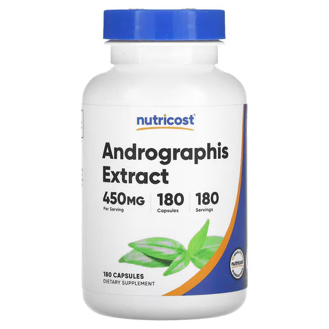 Nutricost Andrographis Extract 450mg 180 Vegetarian Capsules