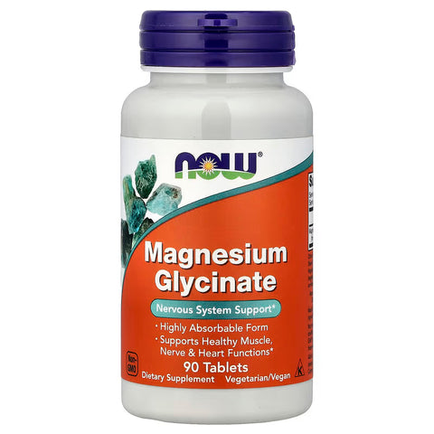 NOW Foods Magnesium Glycinate 90 Tablets