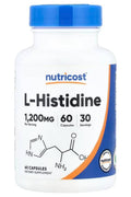 Nutricost L-Histidine Carnosine Histamine 60 Caps - Üçüncü Tarafça Test Edildi