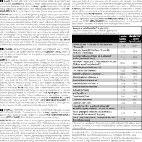 BiotechUSA Vitamins And Minerals B-Complex 60 Tablet