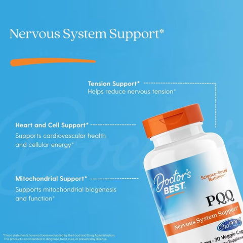 Doctor's Best PQQ with BioPQQ Antioxidants Brain & Cognitive 30 Veggie Caps