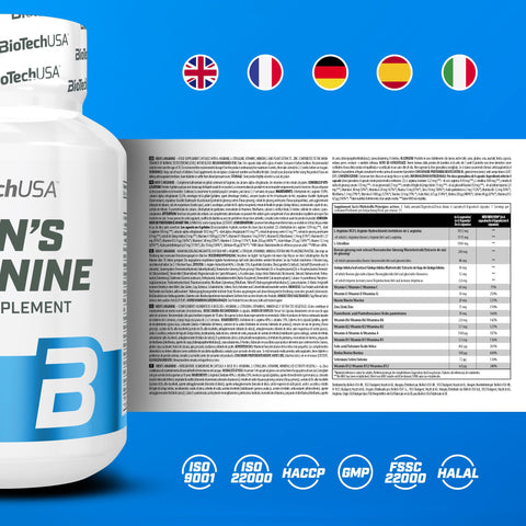 BioTech USA Men's Arginine(Arjinin) 90 tablets