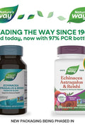 Nature's Way Echinacea Astragalus & Reishi Mushrooms 100 Vegan Capsules