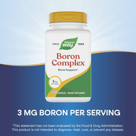 Nature's Way Boron Complex Supports Bone Health 100 Caps