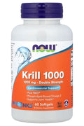 NOW Foods Krill Oil Omegas & Fish Oils EPA DHA 1000 1,000 mg 60 Softgels