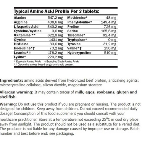 AMIX Beef Amino / 250 Tabs