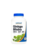 Nutricost Ginkgo Biloba (Desteği + Kan dolaşımı + Hafıza desteği)120 mg 240 Capsules