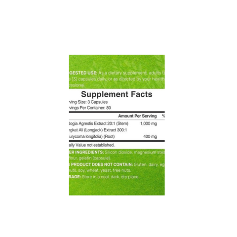 Deal Supplement Fadogia Agrestis 1,000mg Tongkat Ali Longjack 400mg
