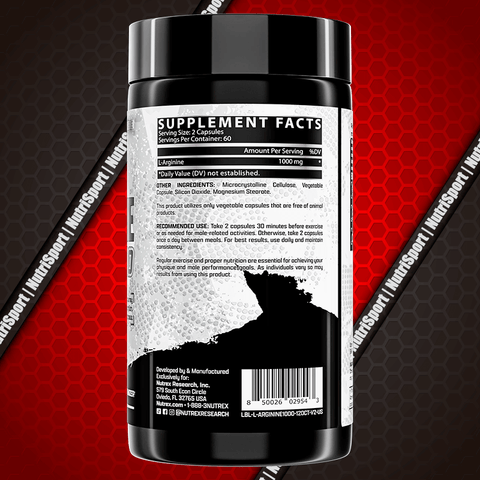 Nutrex Research Black Series L Arginine Arjinin 1000 120 Capsul