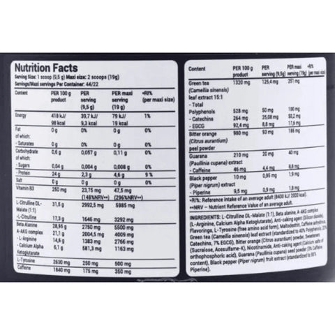 Army1 Bazooka Ripped Fat Burner PreWorkout 40 servis Made in Germany