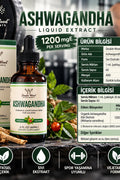 Double Wood Ashwagandha Liquid Drops 1,200mg, Root Extract, 60 Servings