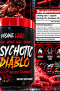 Insane Labz Psychotic Diablo Thermogenic Fat Burner Yohimbine 60 Caps