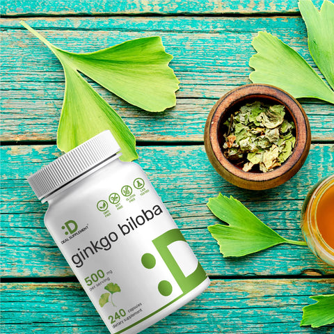 Deal Supplement Ginkgo Biloba Leaf Extract 500mg Per Serving, 240 Capsules