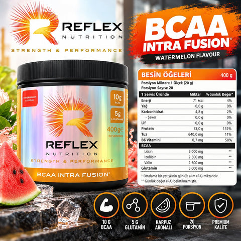 Reflex BCAA Intra Fusion 400 Gr - Watermelon