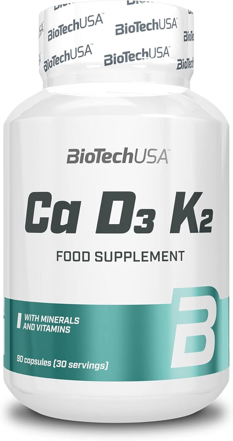 BIOTECH Ca Calcium D3 K2 Vitamin - 90 caps