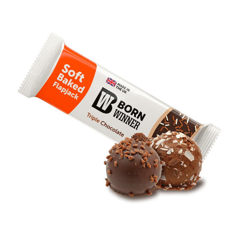 Born Winner Flapjack Yulaf Protein Bar – Triple Chocolate 12x100g