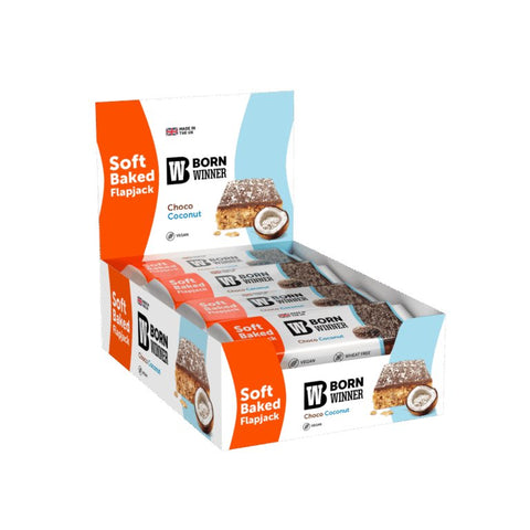 Born Winner Flapjack Yulaf Protein Bar – Chocolate and Coconut 12x100g