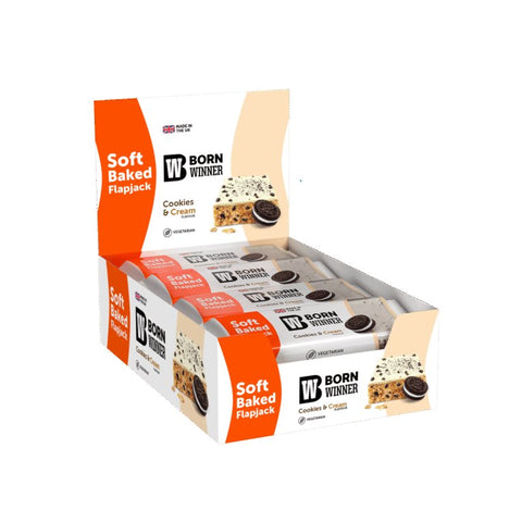 Born Winner Flapjack Yulaf Protein bar – Cookies and Cream 12x100g