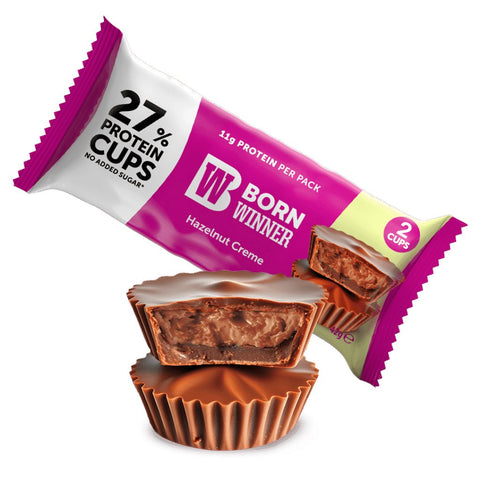 Born Winner Protein Cups – Hazelnut Creme 12 pcs