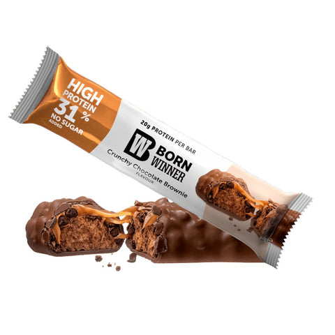 BORN WINNER Deluxe Protein Bar Box / 12 x 64 g - Chocolate brownie