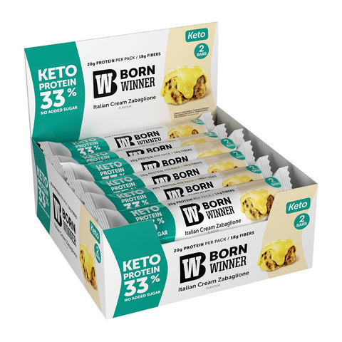 Born Winner KETO Protein bar – Italian Cream Zabaglione 12 pcs